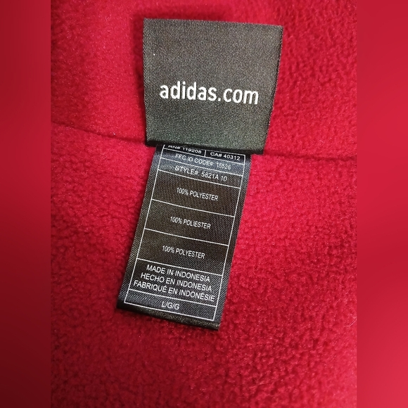 Adidas Cleveland Cavaliers Fleece Lined Jacket Coat Men's Large - Picture 11 of 11